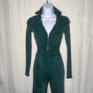 Been Like This Washed Ribbed Jumpsuit - Size S